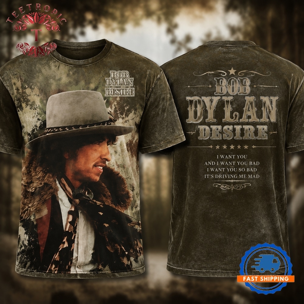 Bob Dylan Desire Album Cover 3D Shirt