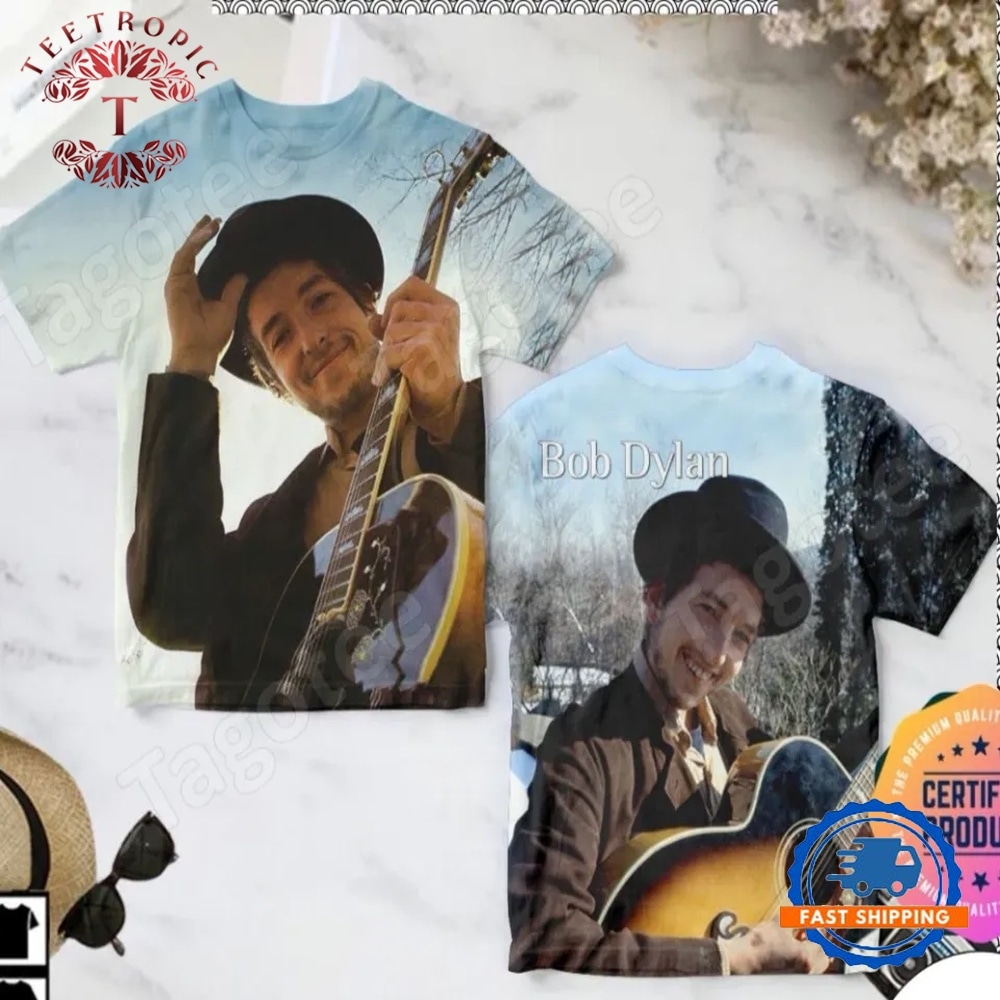 Bob Dylan Nashville Skyline Album Cover AOP 3D T Shirt