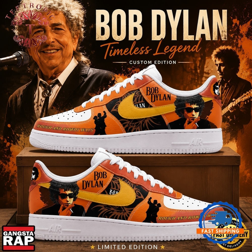 Bob Dylan Rough And Rowdy Ways Air Force 1 Shoes Running Sneakers Shoes