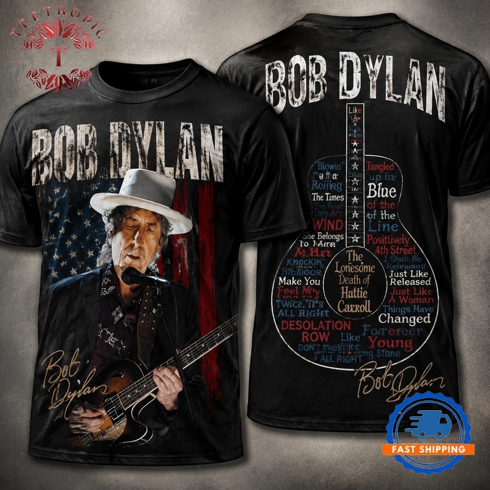 Bob Dylan Rough and Rowdy Ways World Wide Tour 3D Shirt
