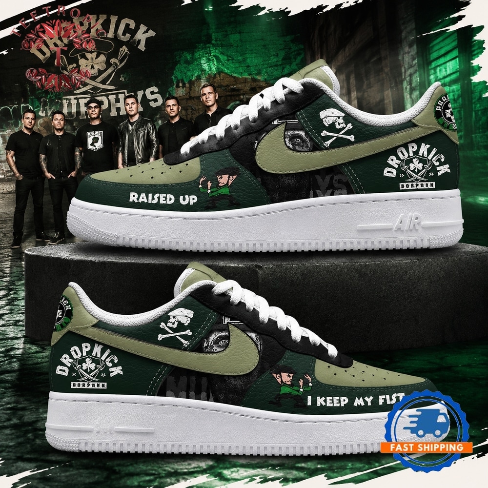 Dropkick Murphys I Keel My Fist Raised Air Force 1 Shoes