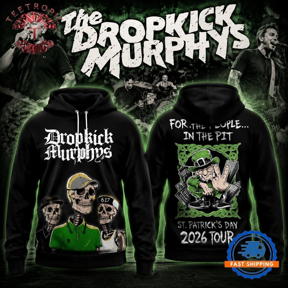 Dropkick Murphys St.Patrick’s Day 2026 Tour Hoodie