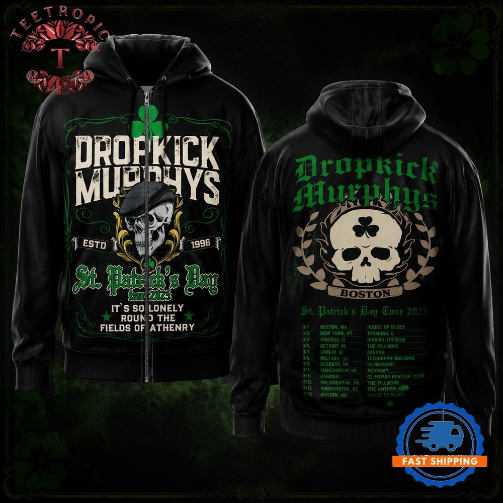 Dropkick Murphys St. Patrick’s Day It’s So Lonely Hoodie Dropkick Murphys St. Patrick’s Day It’s So Lonely Hoodie