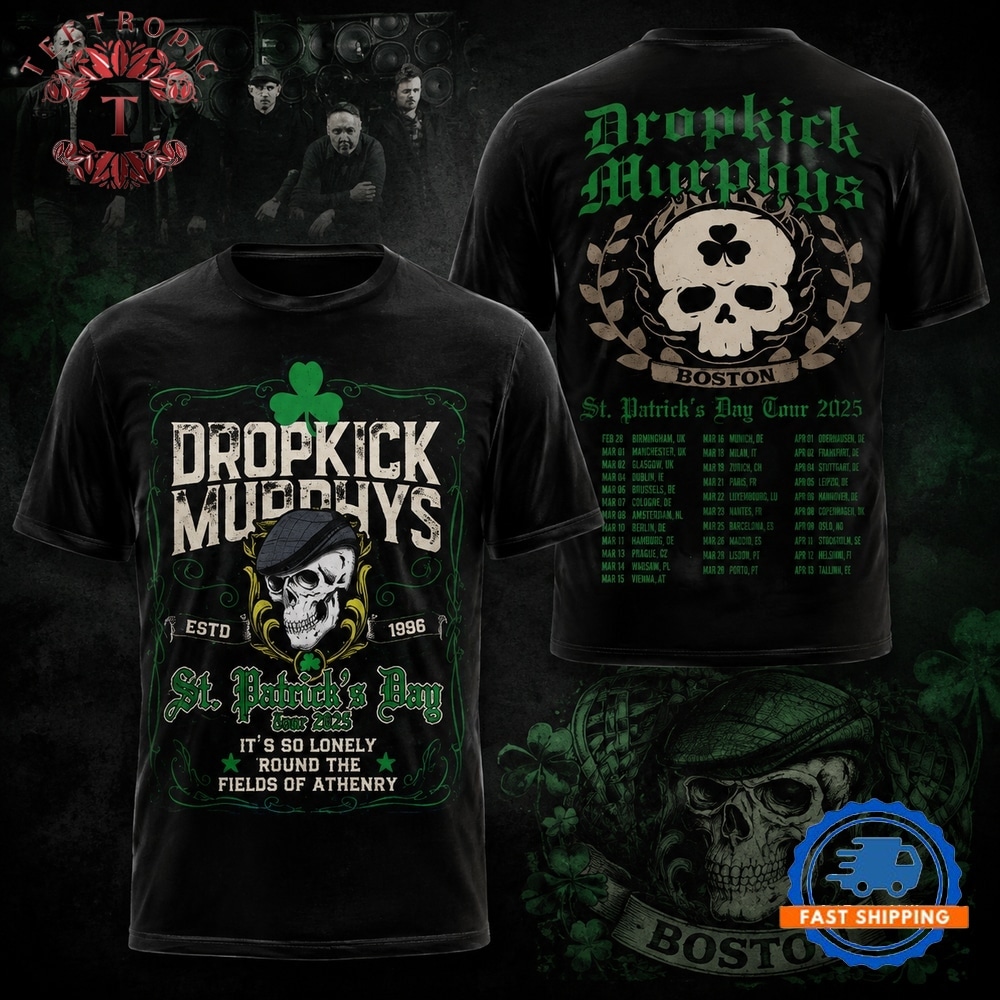 Dropkick Murphys St. Patrick’s Day It’s So Lonely T Shirt