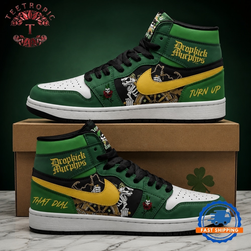 Dropkick Murphys Turn Up That Dial Rock Time Air Jordan 1 Shoes