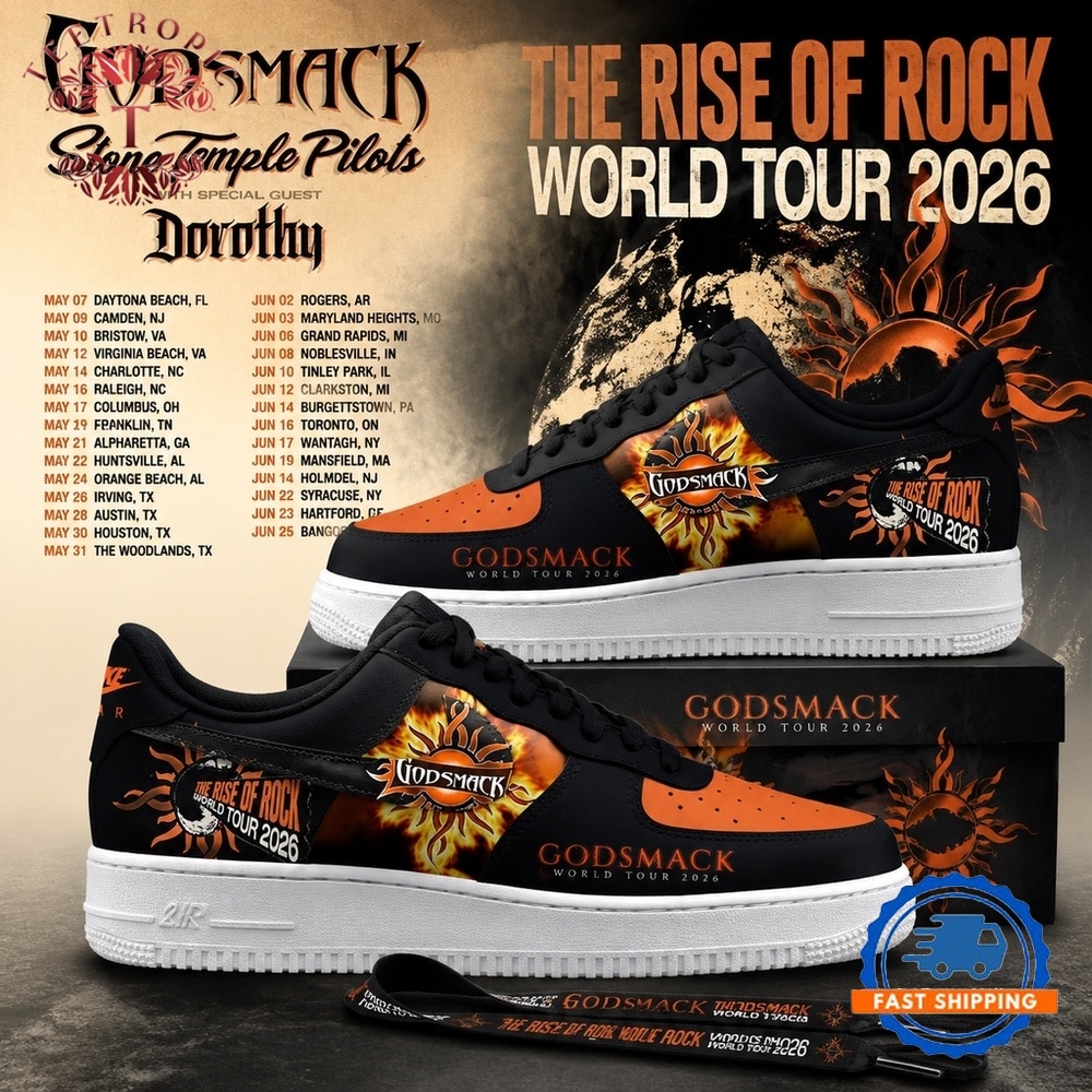 Godsmack The Rise of Rock World Tour 2026 Stone Temple Pilots Air Force 1 Shoes