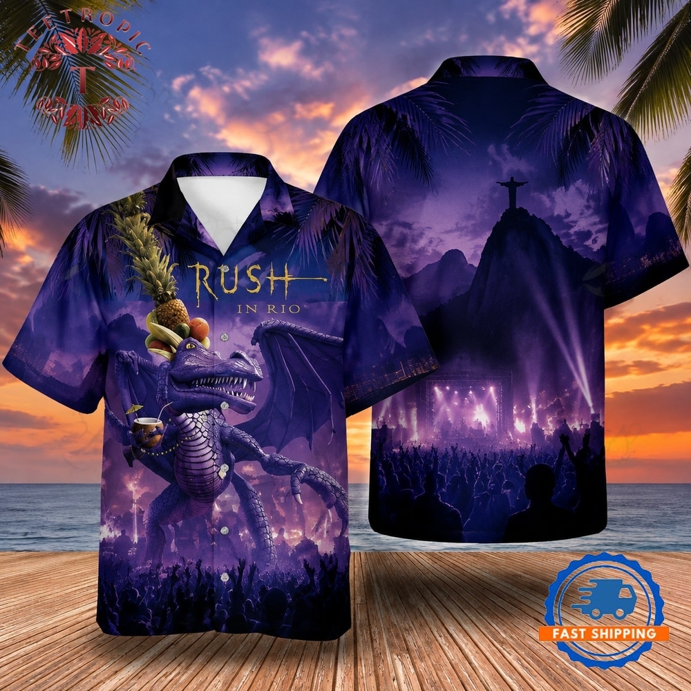 Great Rock Band Rush In Rio Summer Aloha Hawaiian Shirt