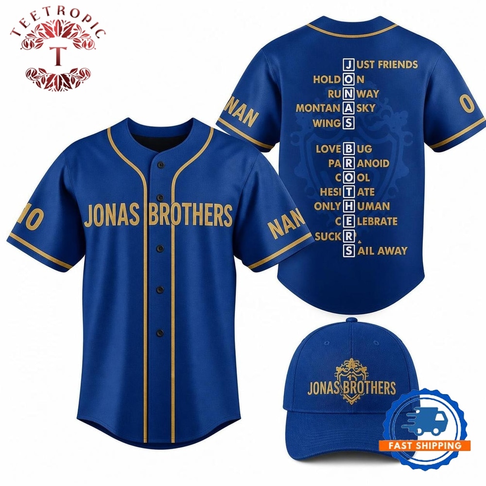 Jonas Brothers All Album Personalized Baseball Jersey