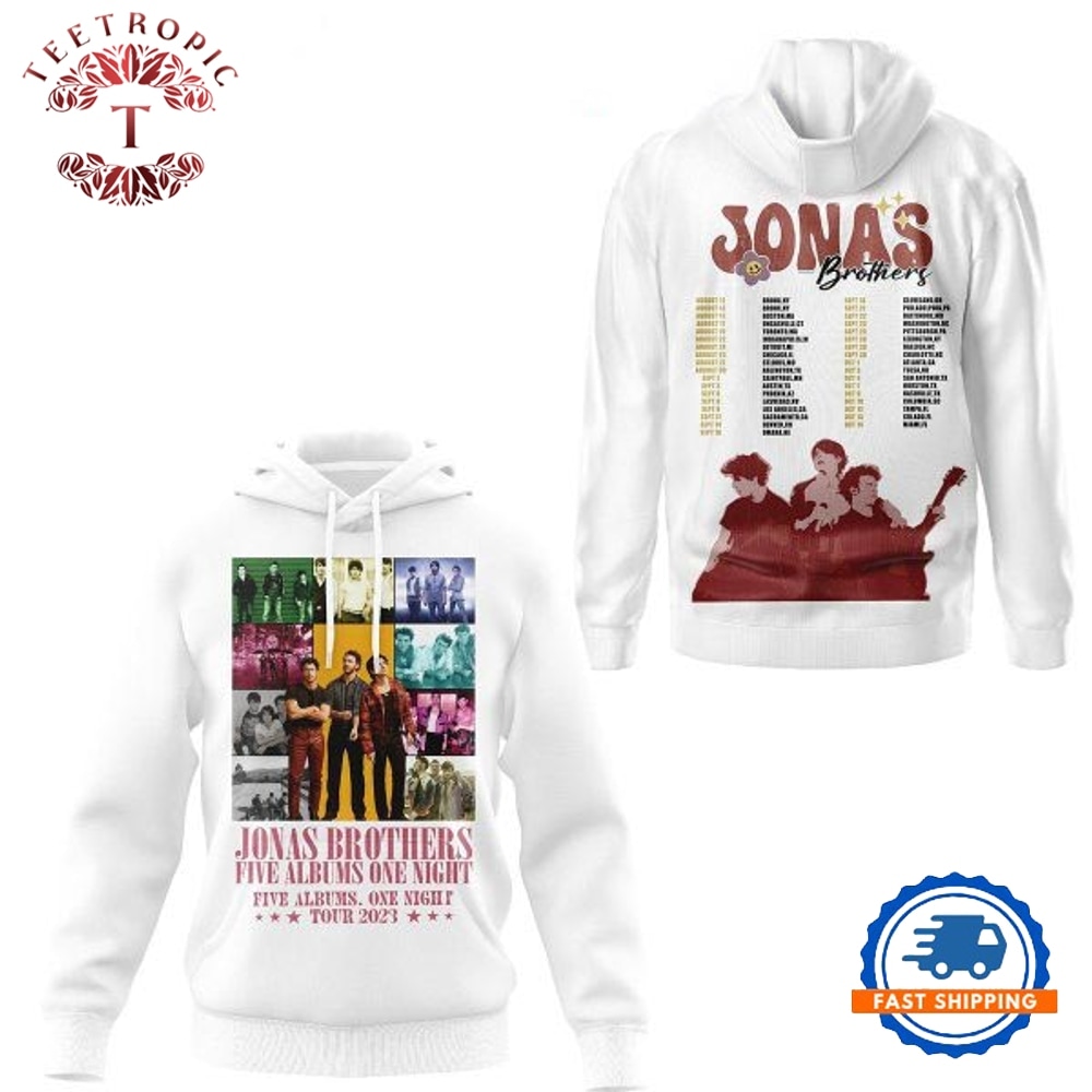Jonas Brothers Five Albums One Night Tour 2023 Hoodie