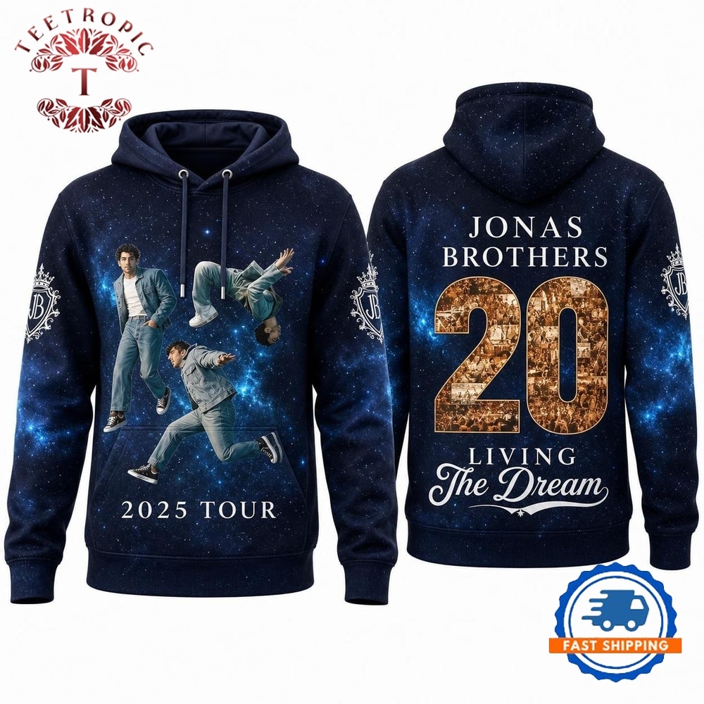 Jonas Brothers Living The Dream Tour 20 Years Hoodie