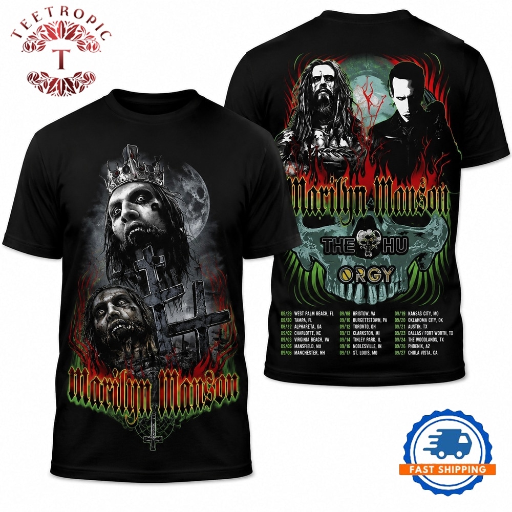 Rob Zombie Marilyn Manson Concert 2026 T Shirt