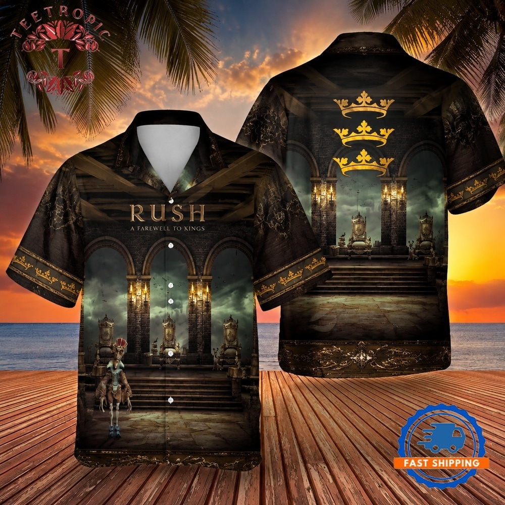 Rock Band Rush A Farewell To Kings Hawaiian Shirt