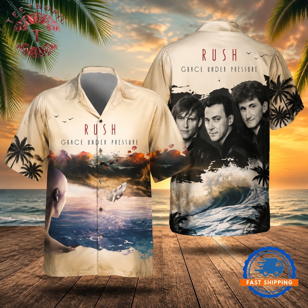 Rock Band Rush Grace Under Pressure Hawaiian Shirt