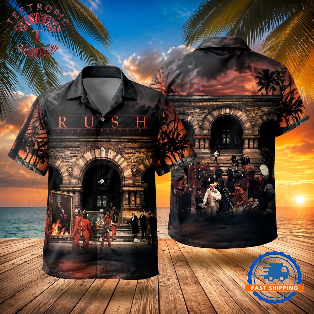 Rock Band Rush Moving Pictures Hawaiian Shirt