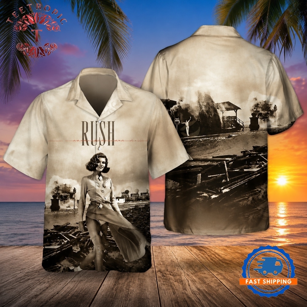 Rock Band Rush Permanent Waves Hawaiian Shirt