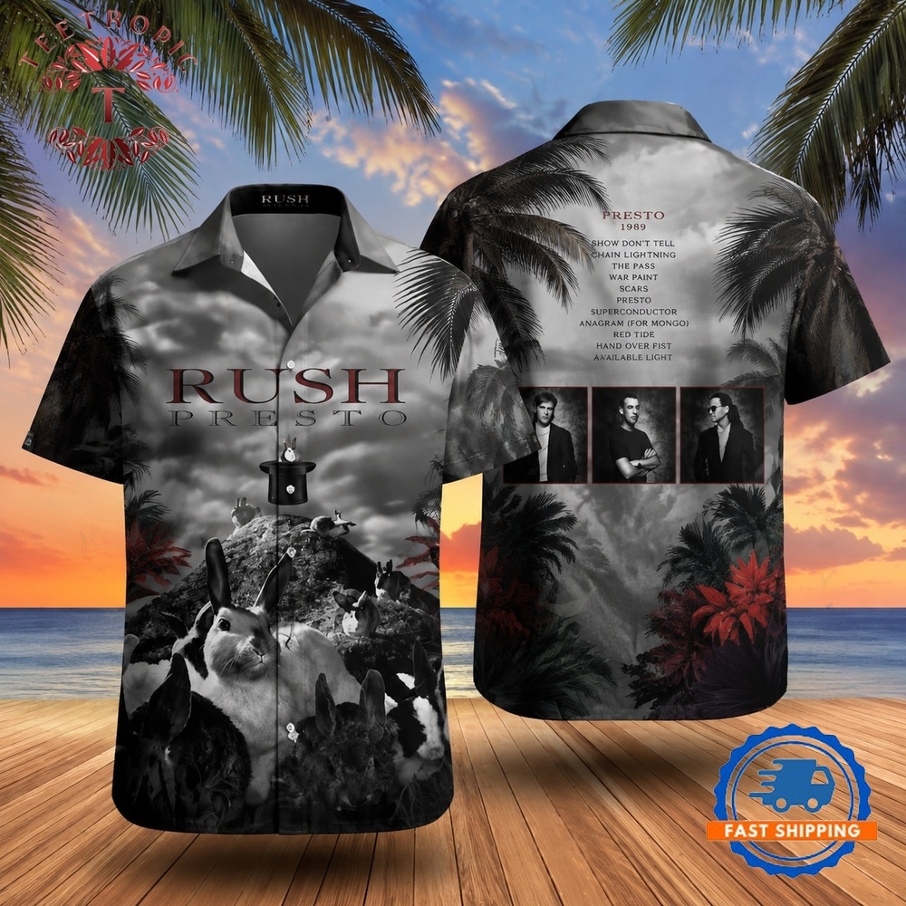 Rock Band Rush Presto Hawaiian Shirt