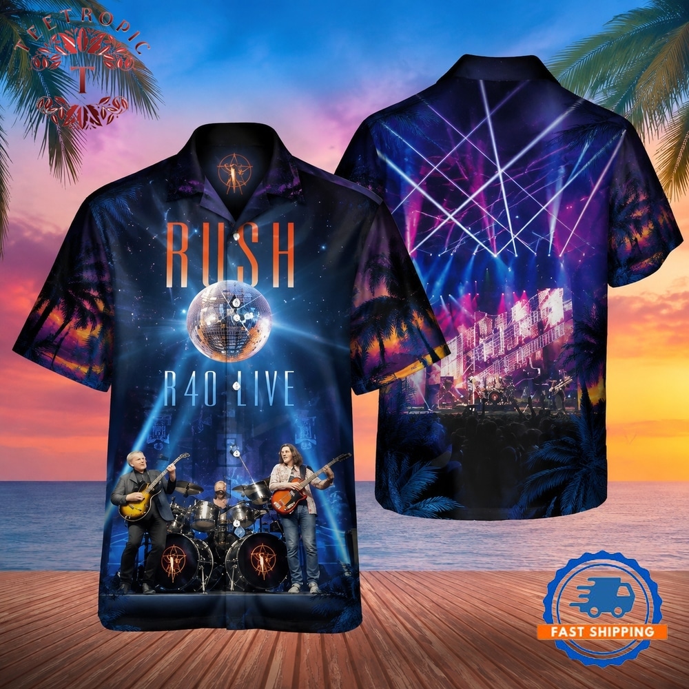 Rock Band Rush R40 Live Hawaiian Shirt
