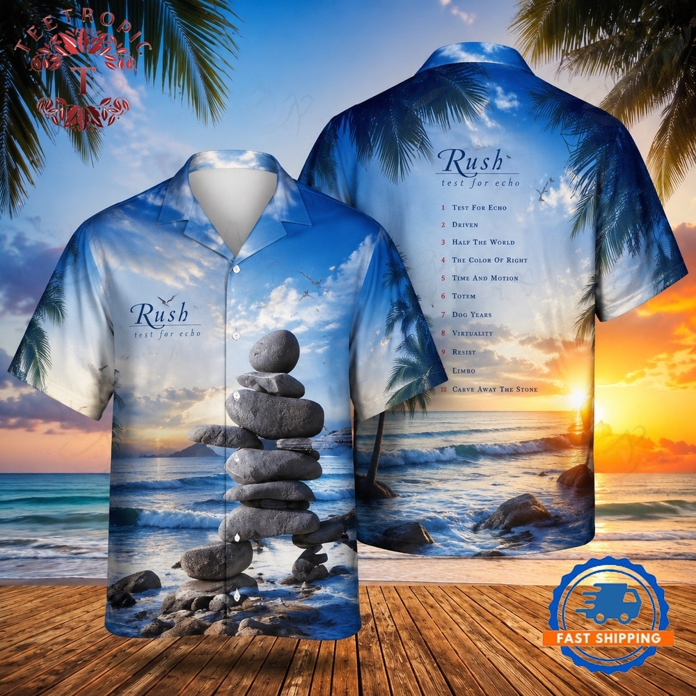 Rock Band Rush Test For Echo Hawaiian Shirt