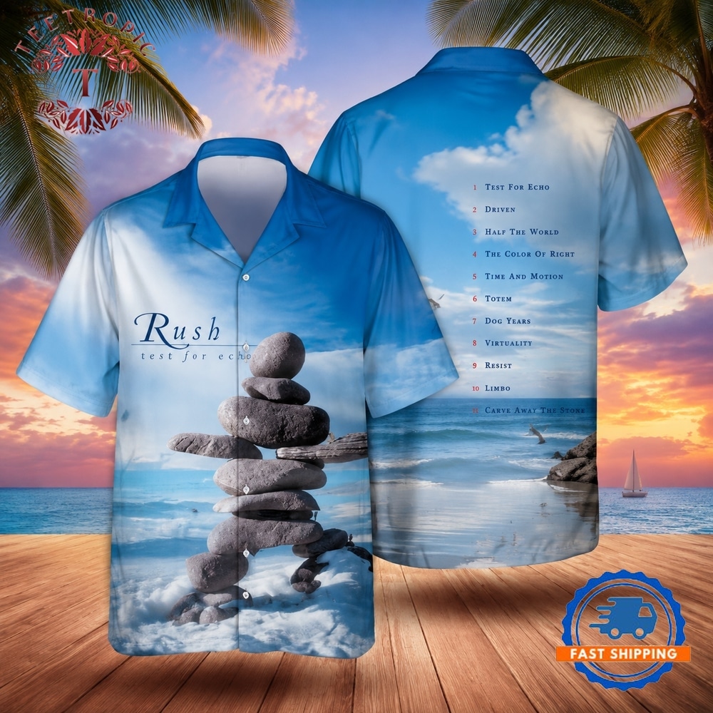 Rock Band Rush Test For Echo Summer Aloha Hawaiian Shirt