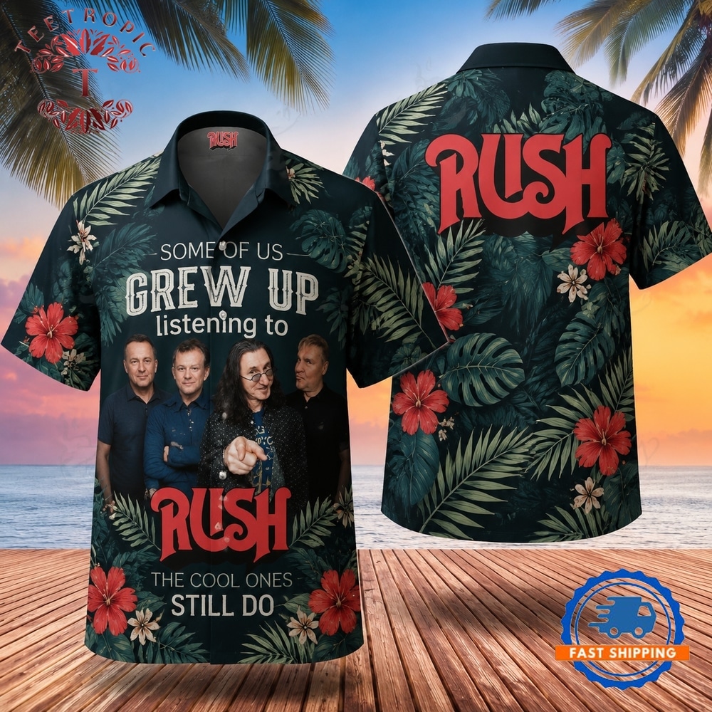Rock Band Rush The Cool Ones Hawaiian Shirt