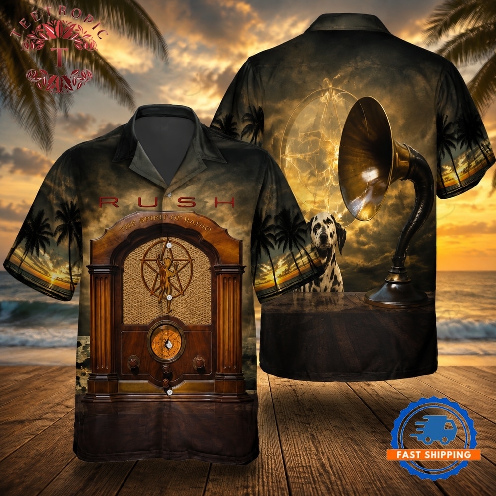 Rock Band Rush The Spirit Of Radio Hawaiian Shirt