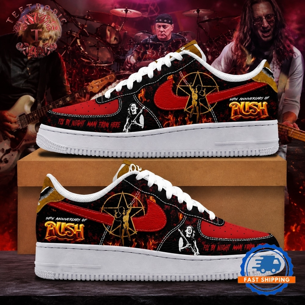 Rush Band 50th Anniversary Of Rush Air Force 1 Shoes Running Sneakers Shoes