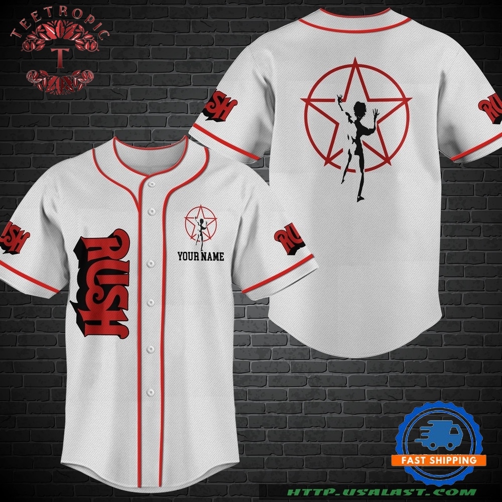 RUSH Band Custom Name Baseball Shirt