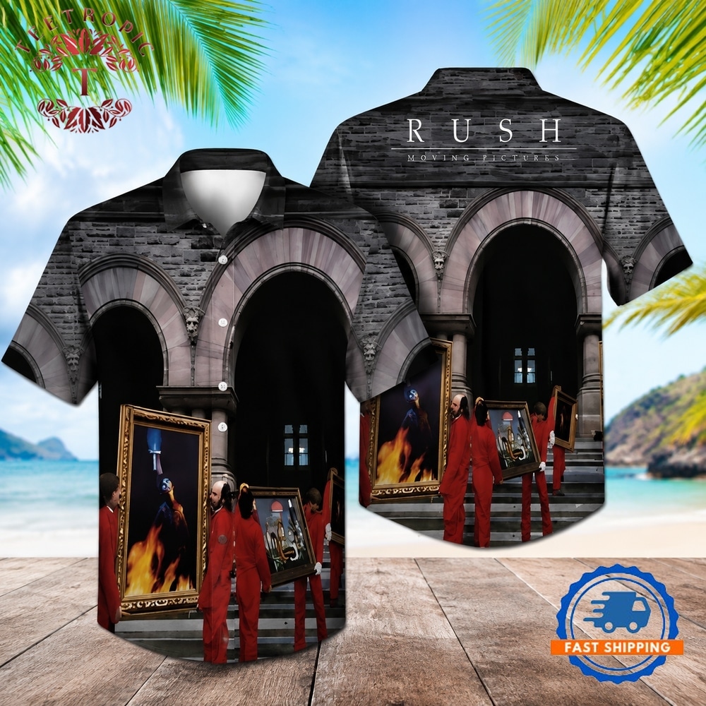 Rush Band Moving Pictures Hawaiian Shirt