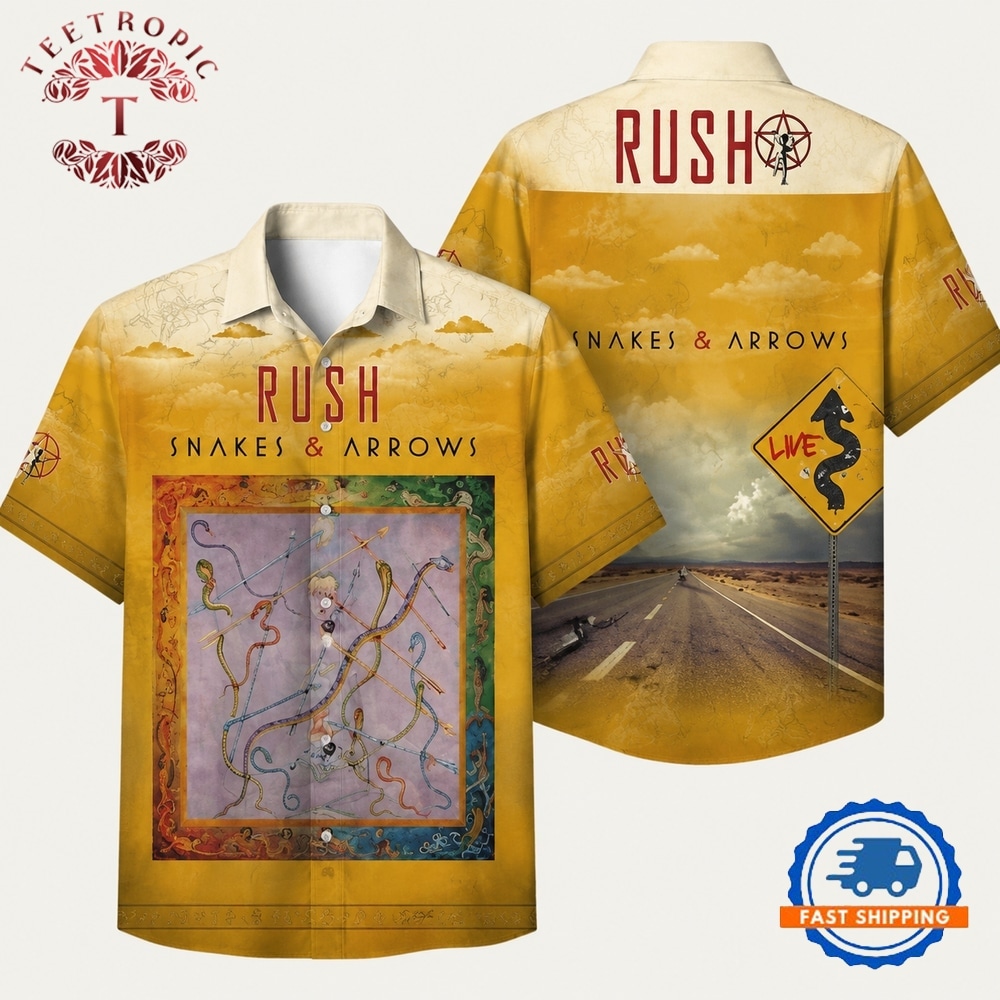 Rush Band Snakes Arrows Album Hawaiian Shirt