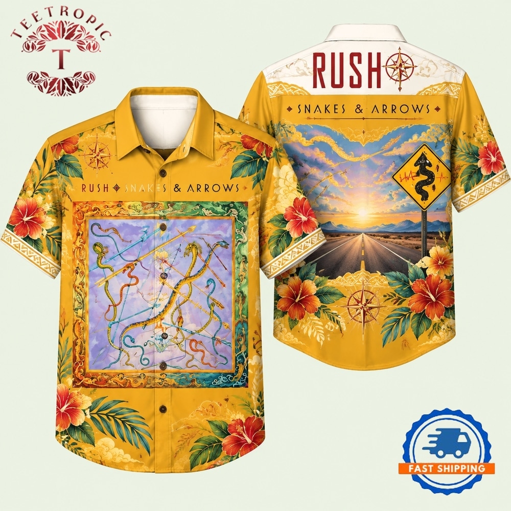 Rush Band Snakes Arrows Album Hawaiian Shirt