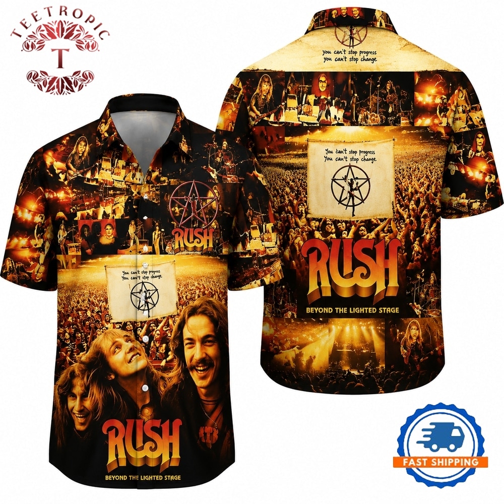 Rush Beyond the Lighted Stage Hawaiian Shirt