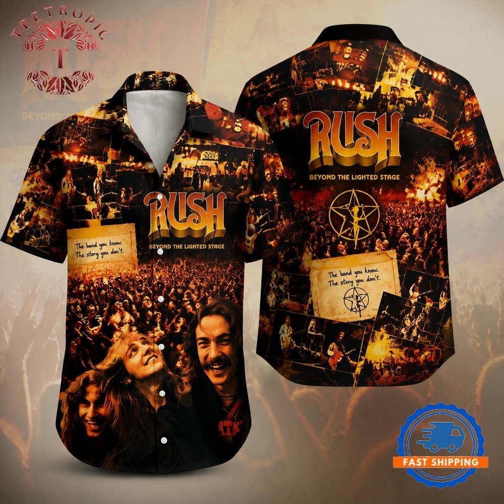 Rush Beyond the Lighted Stage Hawaiian Shirt