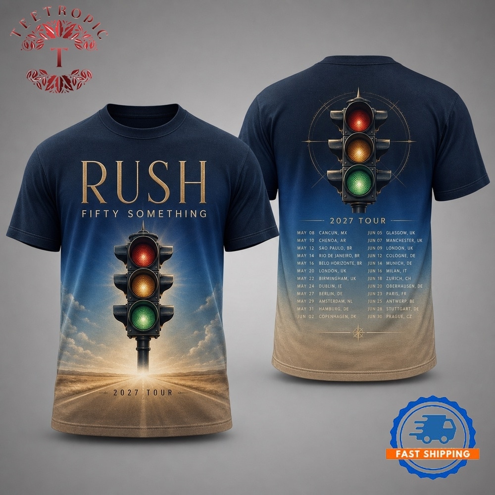 Rush Fifty Something 2027 Tour Rock Music Graphic T Shirt