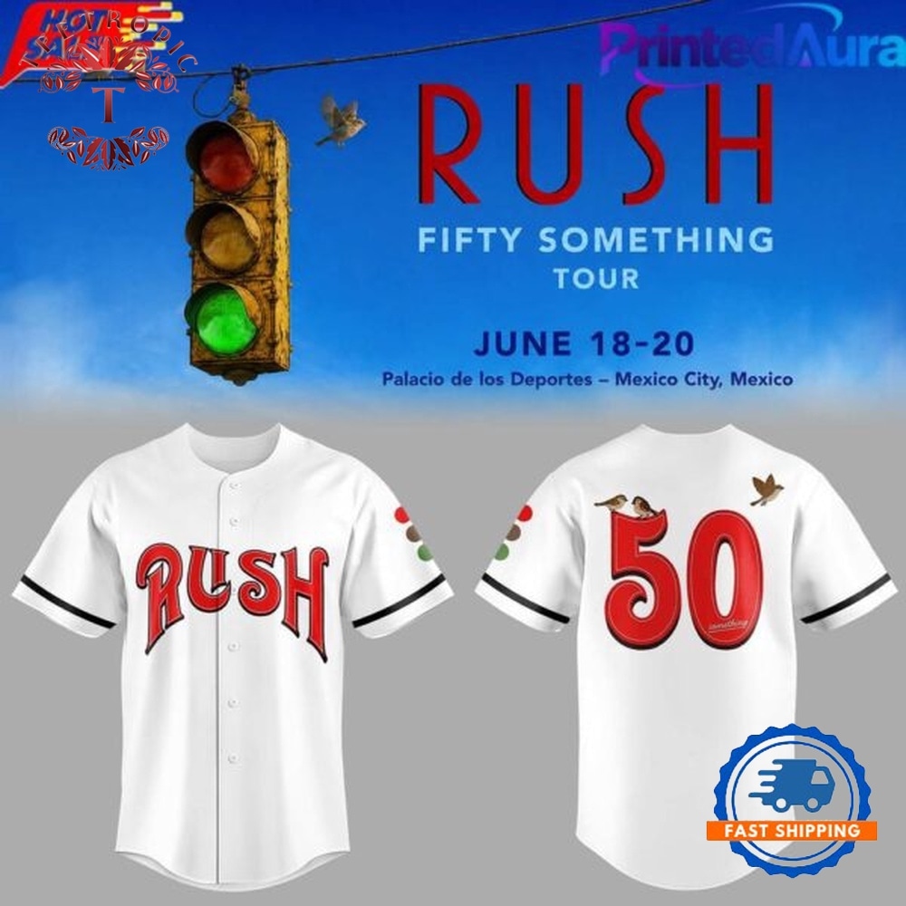 RUSH Fifty Something Tour Baseball Jersey