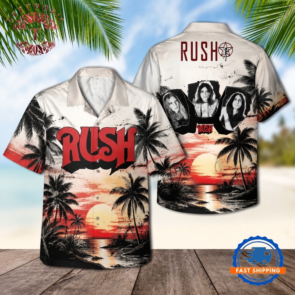 Rush Hemisphere Tour Vintage Hawaiian Shirt