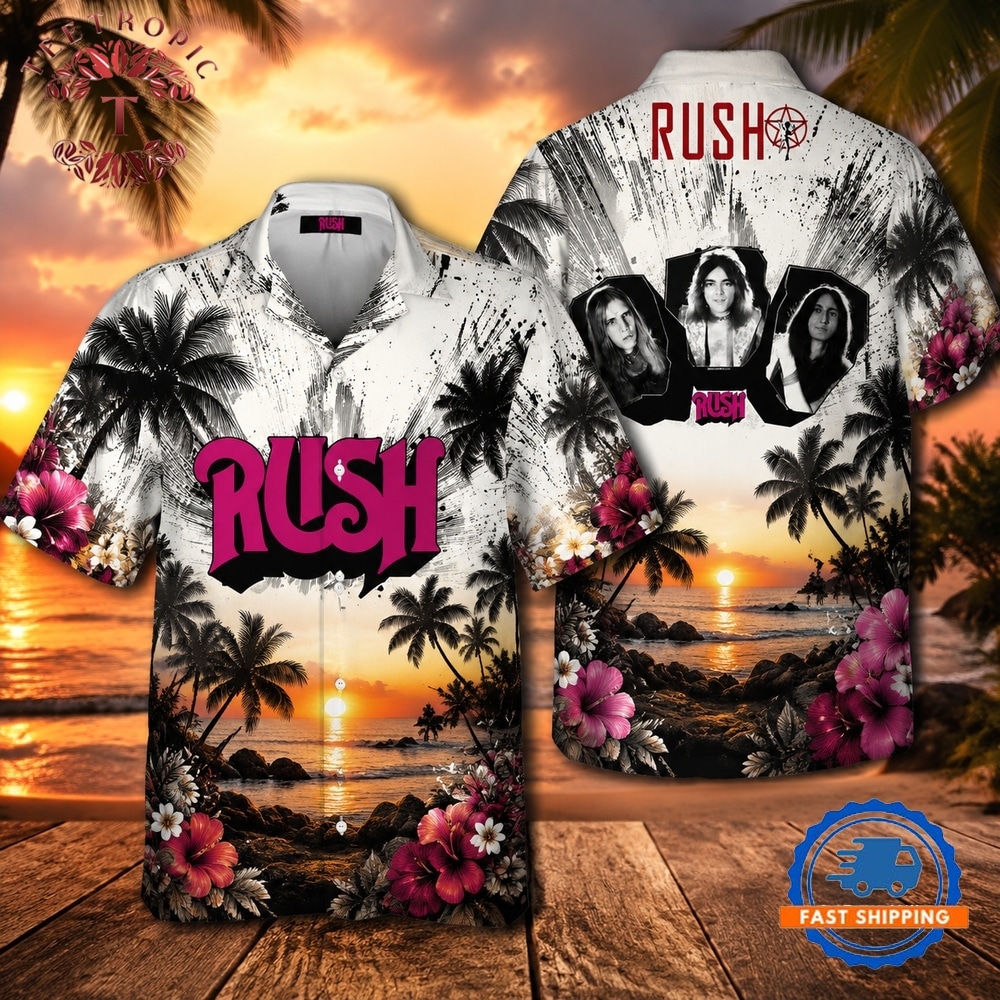 Rush Hemisphere Tour Vintage Hawaiian Shirt