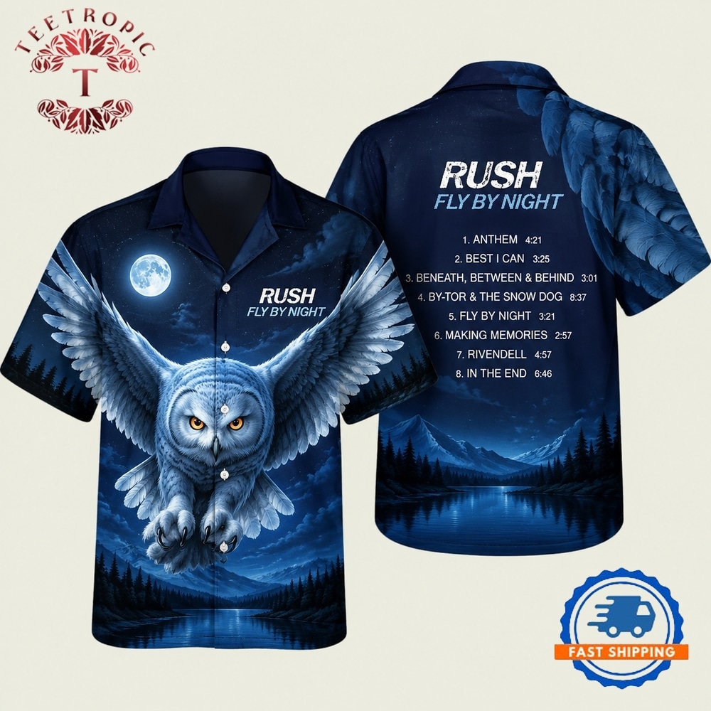 Rush Rock Band Fly By Night Hawaiian Shirt