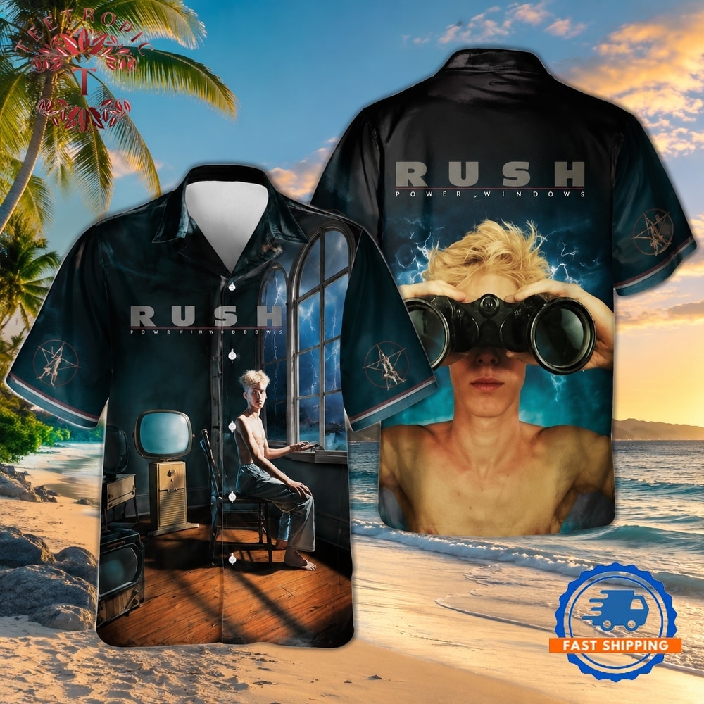 Rush Rock Band Power Windows Hawaiian Shirt