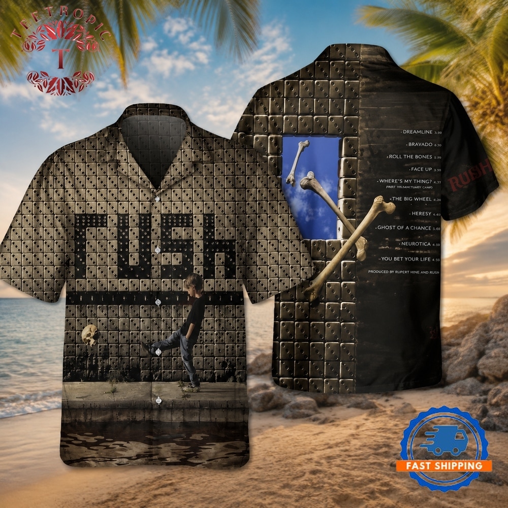 Rush Rock Band Roll the Bones Hawaiian Shirt