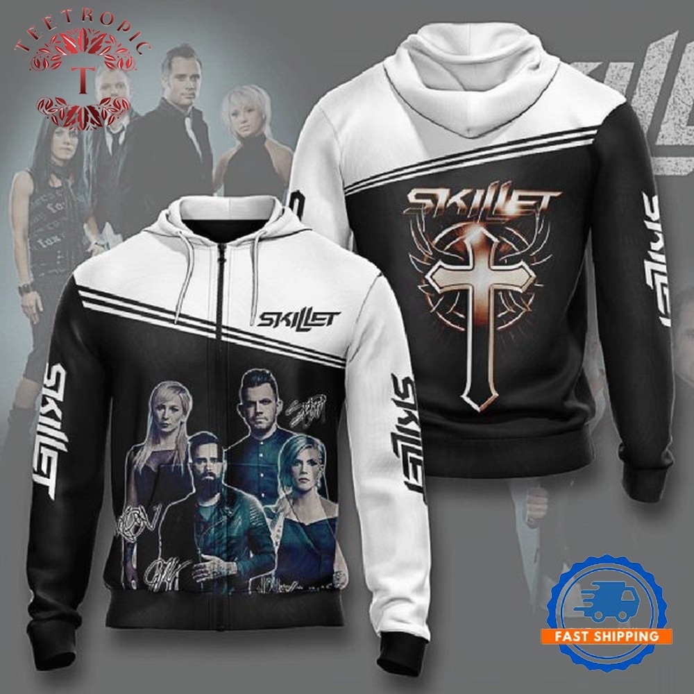 Skillet 48 Music Graphic Signed 3D Hoodie