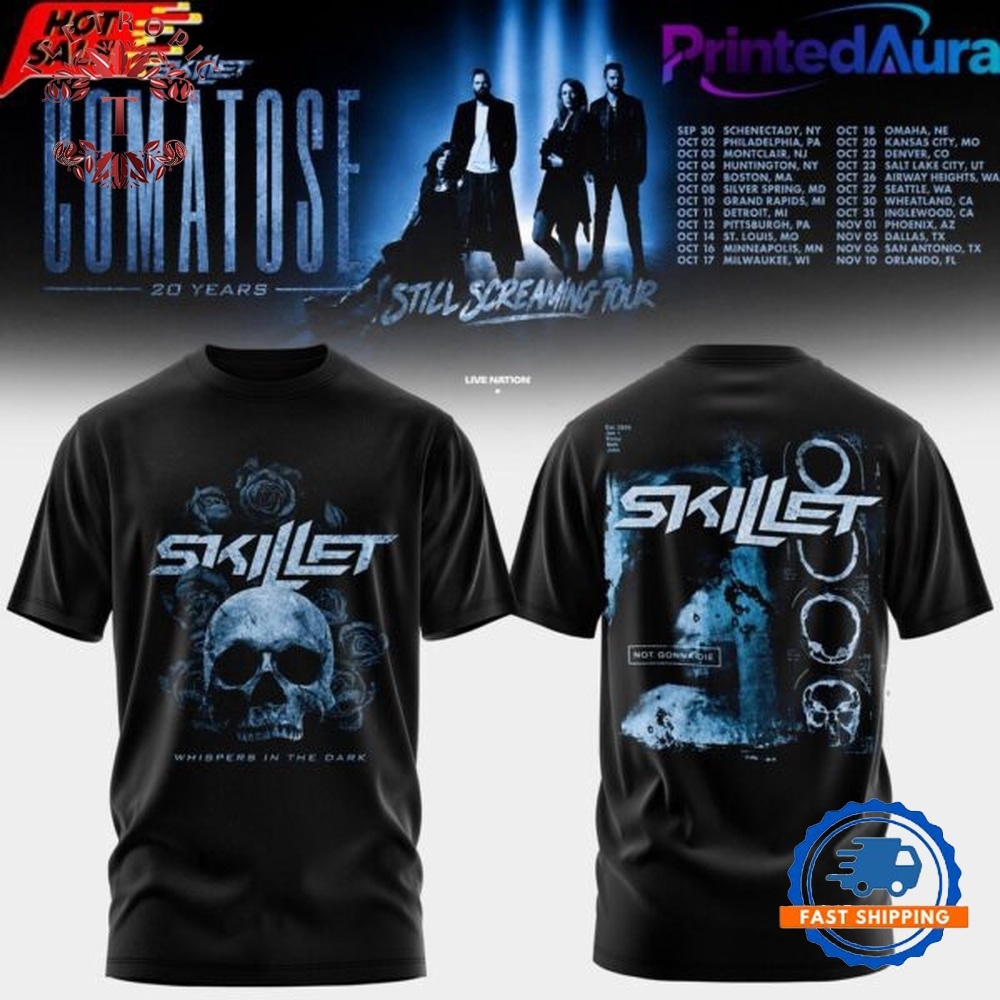 SKILLET COMATOSE 20 YEARS Limited Edition T Shirt