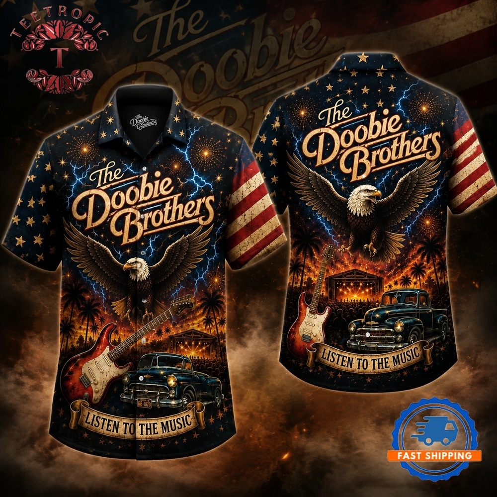 The Doobie Brothers American Eagle Hawaiian Shirt