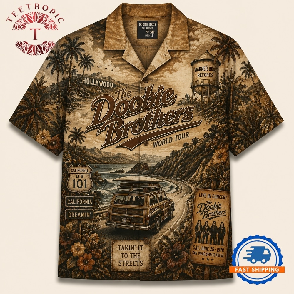 The Doobie Brothers Rock Band Hawaiian Shirt