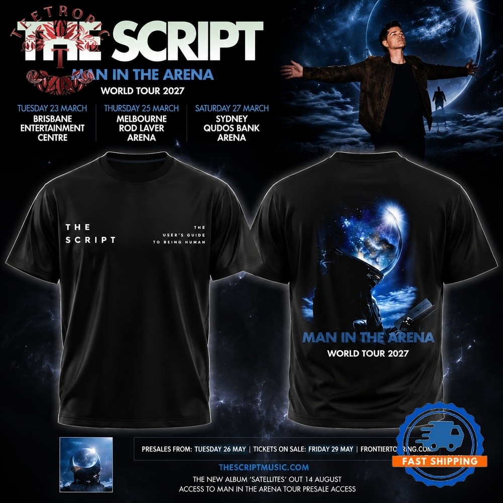 The Script Man In The Arena Tour 2026 3D Shirt