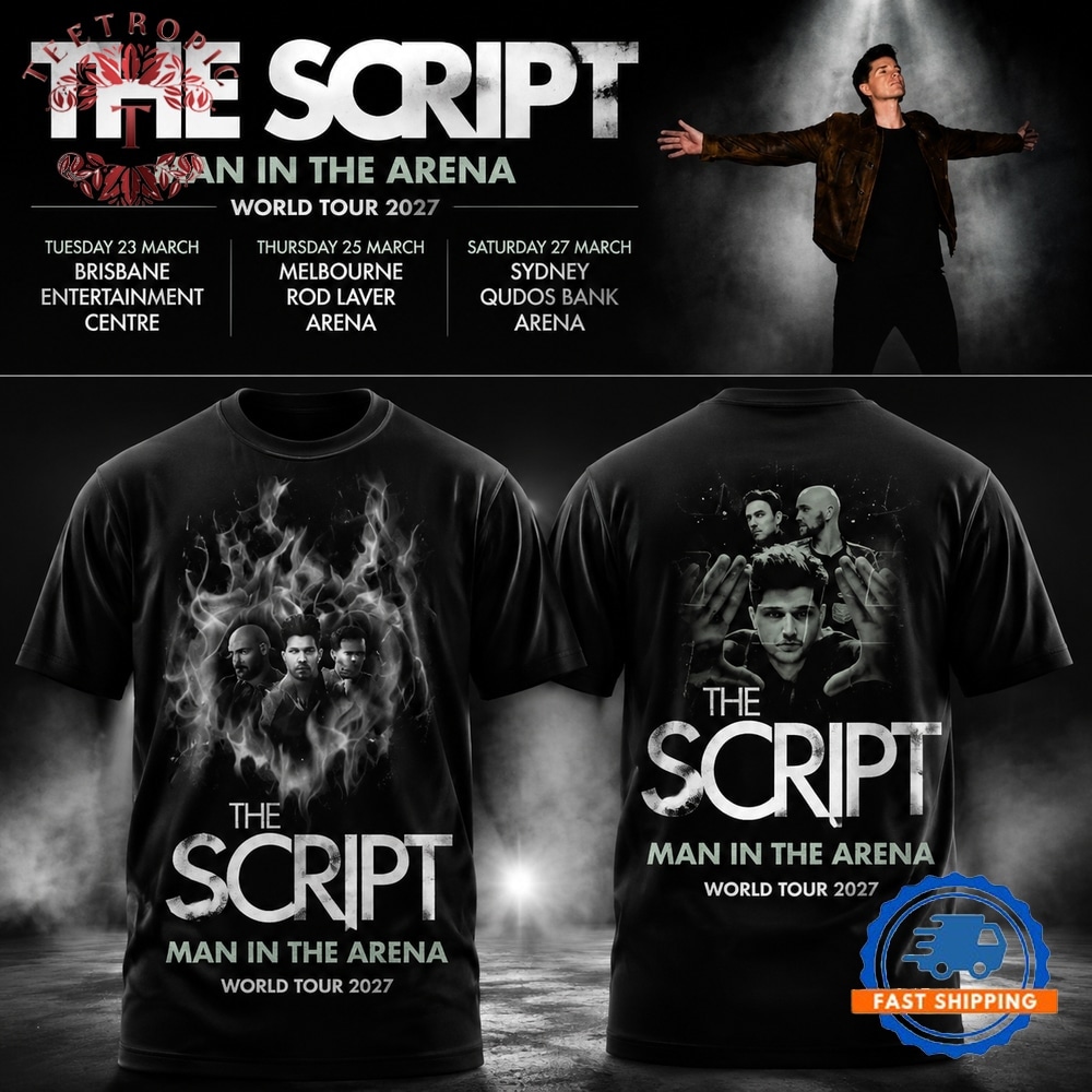 The Script Man In The Arena Tour 2026 Limited Edition T Shirt