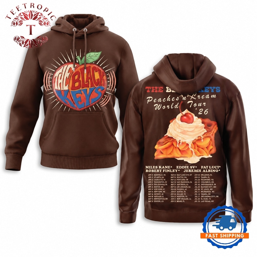 The Black Keys Peaches ‘n Kream World Tour 2026 Hoodie Shirt
