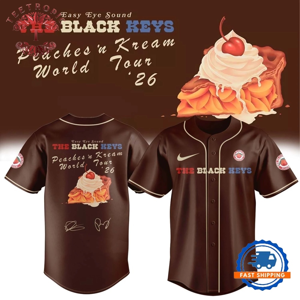 The Black Keys Peaches N Kream World Tour 2026 Signed Baseball Jersey