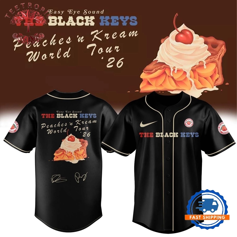 The Black Keys Peaches N Kream World Tour 2026 Signed Black Jersey