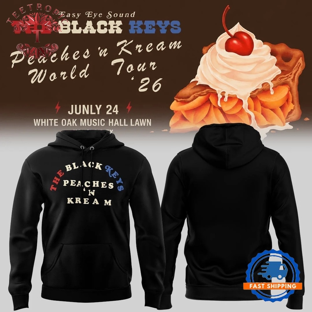 The Black Keys Tour 2026 Hoodie Indie Rock Concert Tour Apparel